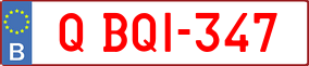 Trailer License Plate